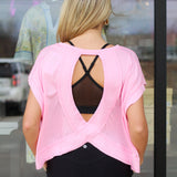 Active Girl Open Back Top