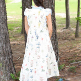 Feminine Florals Midi Dress