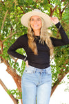All About You Ruched Top-Black