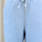 Wide Leg Drawstring Jeans