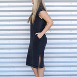 Acid Wash Moment Midi Dress