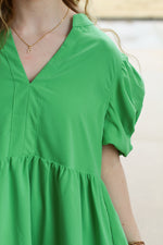Classiest Girl Dress-Green