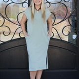 Acid Wash Moment Midi Dress