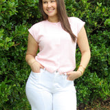 Soft Sleeveless Sweater Top