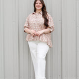 Polka Dot Baby Doll Top
