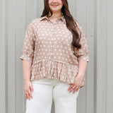 Polka Dot Baby Doll Top
