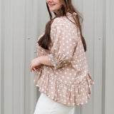 Polka Dot Baby Doll Top