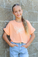 Butterfly Girlie Top