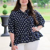 Polka Dot Baby Doll Top