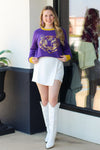 Geaux Team Sweater-Purple/Gold