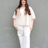 Softest Stripe Button Down Top