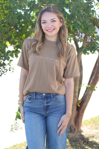 Jesus loves me graphic tee