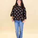 Polka Dot Oversized Sweater