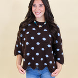 Polka Dot Oversized Sweater