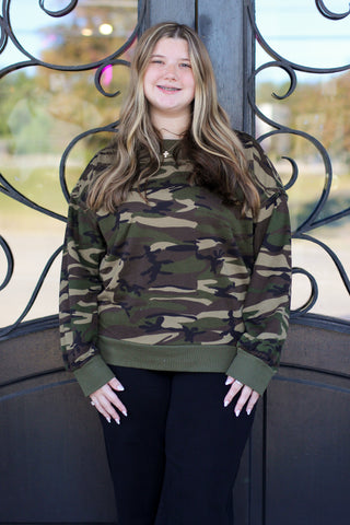 Carlee Camo Sweatshirt