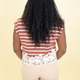 Stripes and Lace Top
