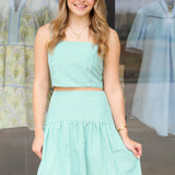 Summer Pinstripe Maxi Skirt