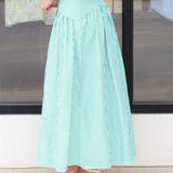 Summer Pinstripe Maxi Skirt