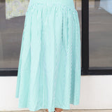 Summer Pinstripe Maxi Skirt