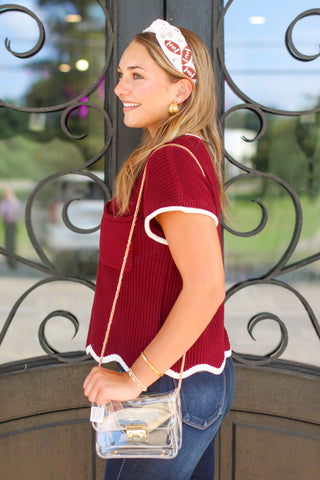 Let's Go Scallop Top