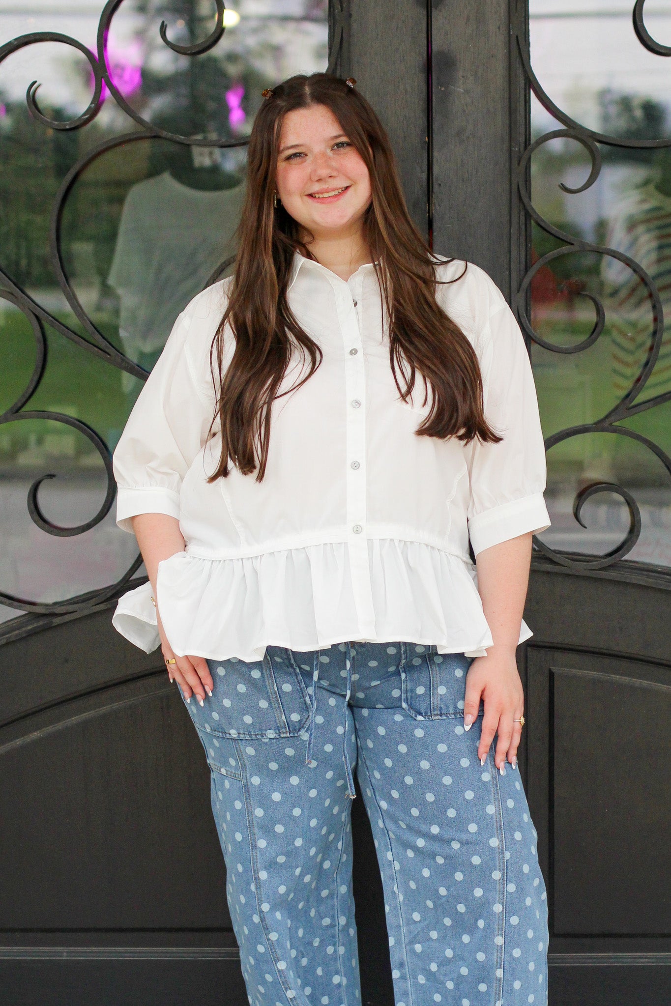 Pretty Girl Peplum Top