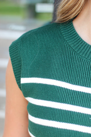 Go To Stripe Sweater Vest