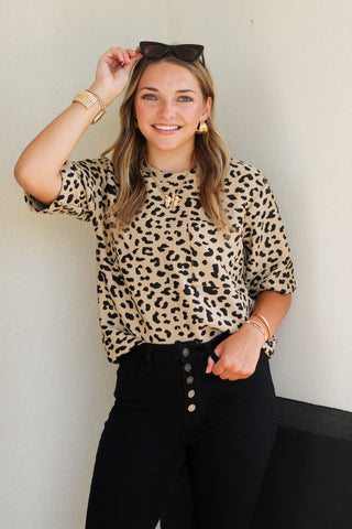 Dressed in Leopard Top