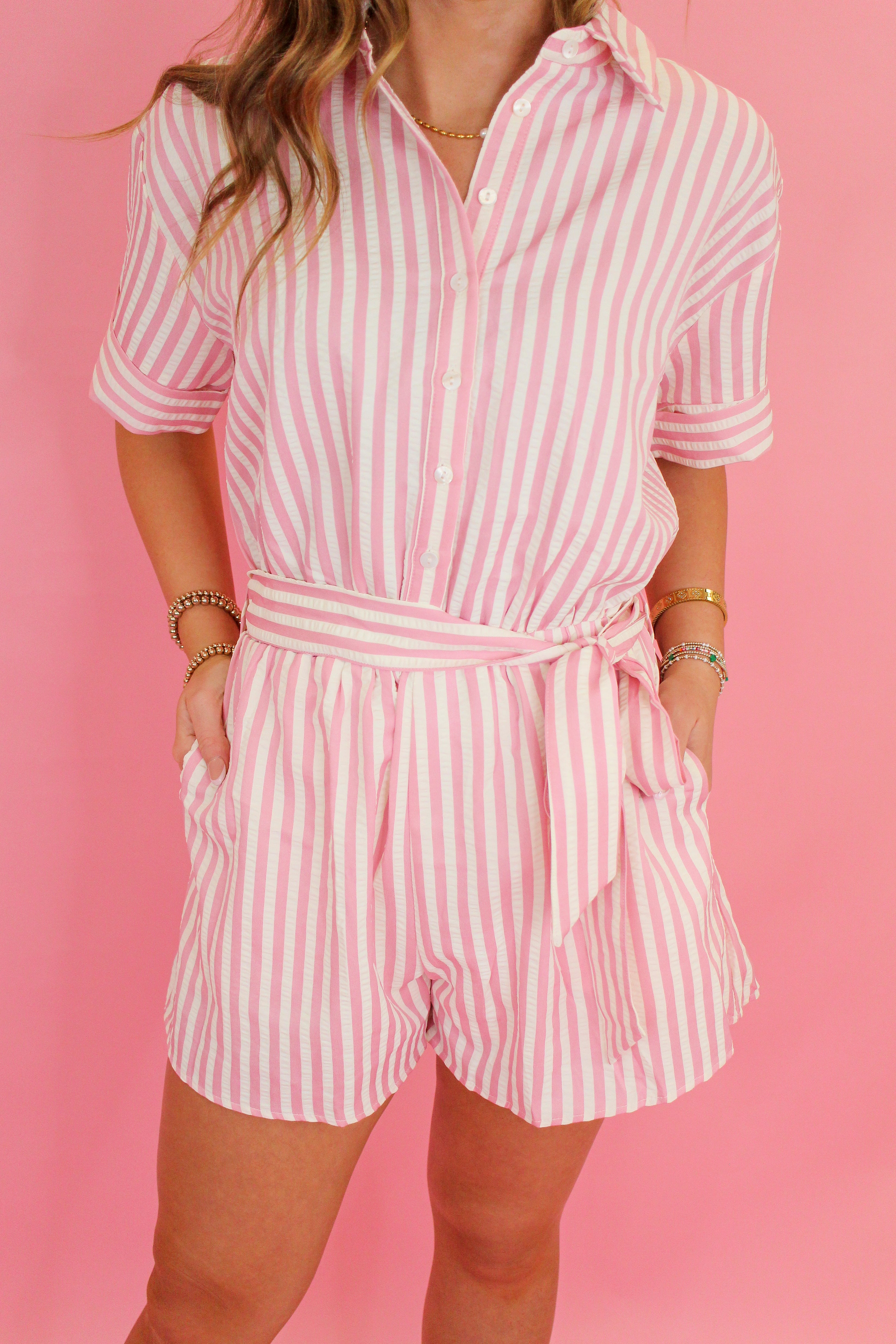 Classic Stripe Romper
