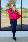 In My Sparkle Era Sweater-Hot Pink