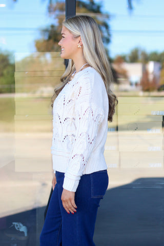 Knitted with Pearls Sweater