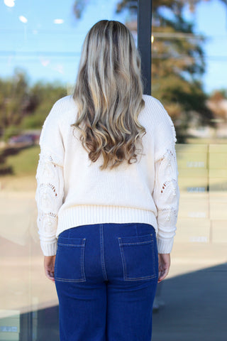 Knitted with Pearls Sweater