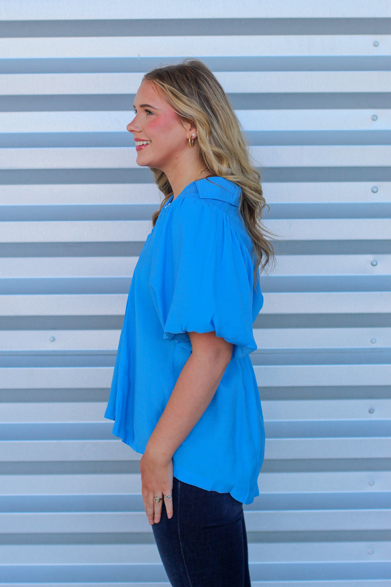 Warmer Weather Collar Top