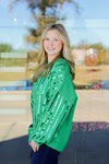 In My Sparkle Era Sweater-Kelly Green