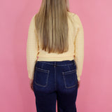 Texture Grid Button Cardigan