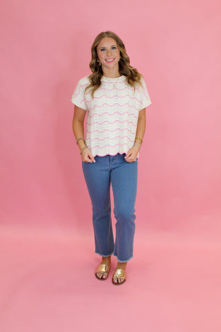 Scallop Detailed Sweater