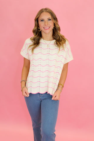 Scallop Detailed Sweater