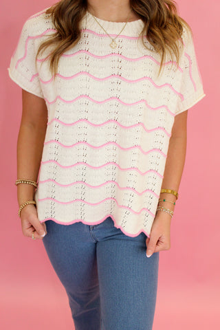 Scallop Detailed Sweater