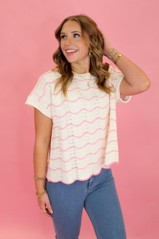 Scallop Detailed Sweater