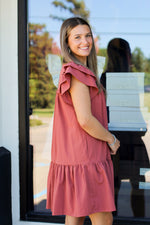 Proper Patty Dress-Rust