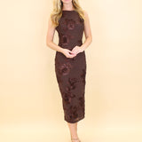 Gorgeous 3D Floral Midi Dress