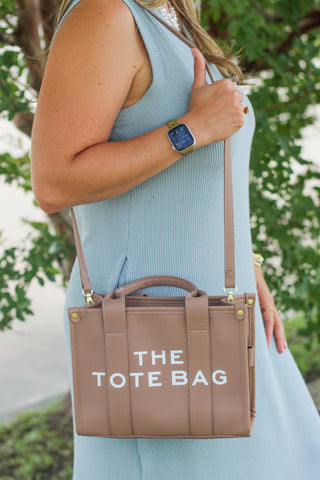 Trendy Leather Tote Bag