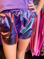 Metallic Pocket Shorts