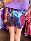 Metallic Pocket Shorts