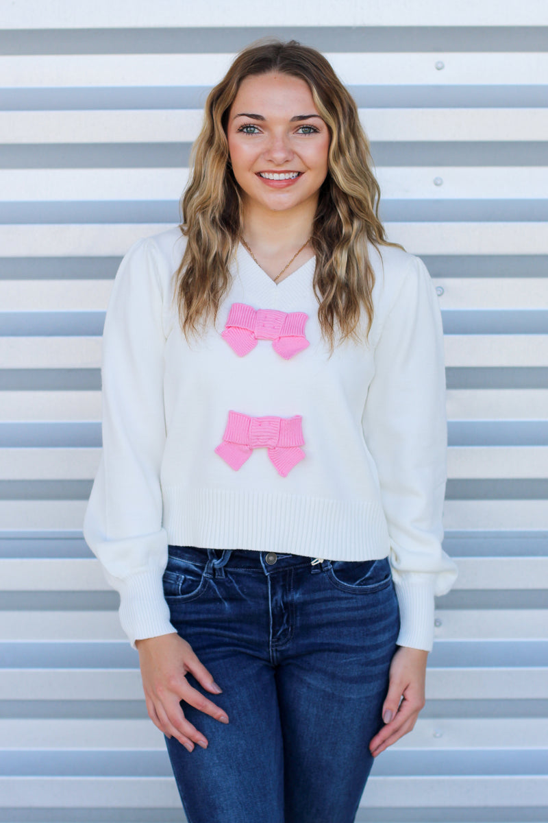 Cutesy Bow Sweater