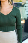 Lovely Layering Bodysuit-Hunter Green