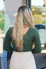 Lovely Layering Bodysuit-Hunter Green