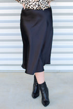 So Satin Midi Skirt