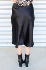 So Satin Midi Skirt