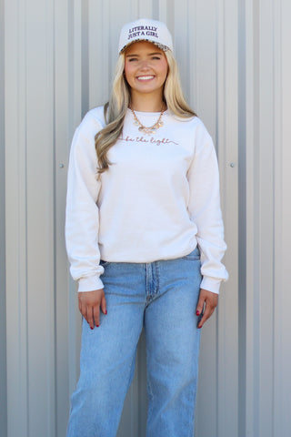 be the light sweatshirt