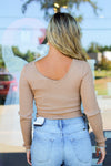 Lovely Layering Bodysuit-Tan